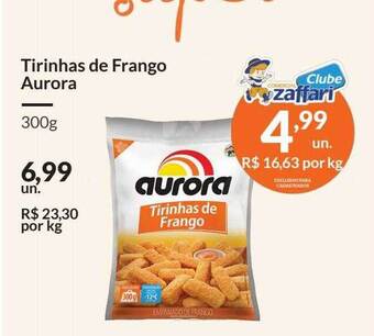 Zaffari Tirinhas De Frango Aurora oferta