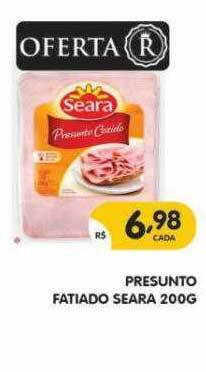 Supermercados Real Presunto Fatiado Seara oferta