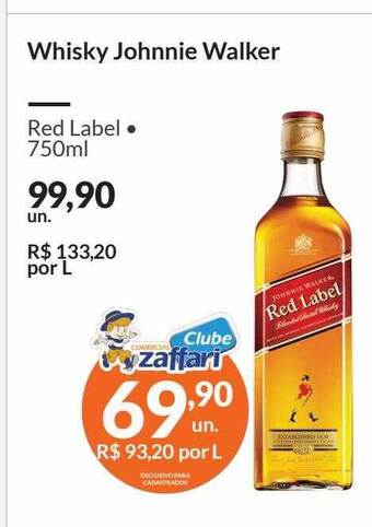 Zaffari Whsiky Johnnie Walker oferta