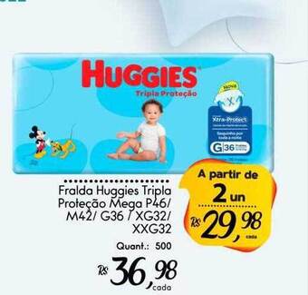 Giassi Supermercados Fralda Huggies Tripla Proteção Mega oferta