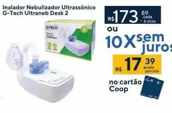 Coop Inalador Nebulizador Ultrassônico G-tech Ultraneb Desk 2 oferta