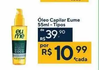 Coop óleo Capilar Eume Tipos oferta