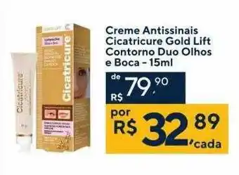 Coop Creme Antissinais Cicatricure Gold Lift Contorno Duo Olhos E Boca oferta