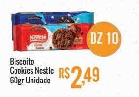 Mart Minas Biscoito Cookies Nestle Unidade oferta