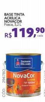 Telhanorte Base Tinta Acrílica Novacor oferta