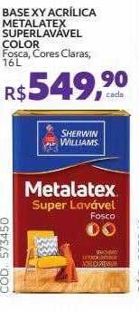 Telhanorte Base Xy Acrílica Metalatex Superlavável Color oferta