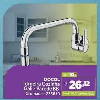 Docol Torneira Cozinha Gali Parede Bb