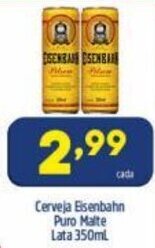 Arena Atacado Cerveja Eisenbahn Puro Malte lata 350ml oferta