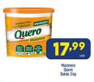 Arena Atacado Maionese Quero Balde 3kg oferta