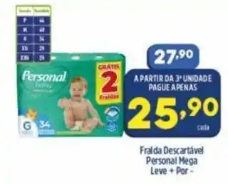 Arena Atacado Fralda Descartavel Personal Mega oferta