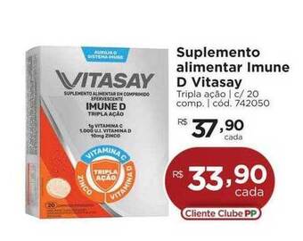 Farmácia Preço Popular Suplemento Alimentar Imune D Vitasay oferta