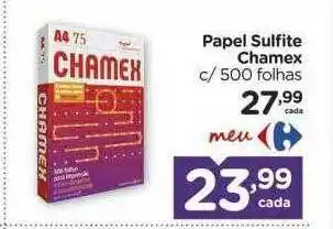 Carrefour Papel Sulfite Chamex oferta