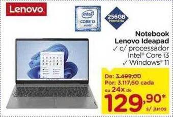 Carrefour Notebook Lenovo Ideapad oferta