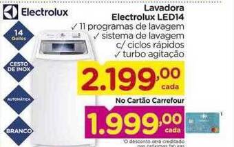 Carrefour Lavadora Electrolux Led14 oferta