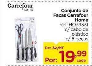Carrefour Conjunto De Facas Carrefour Home oferta