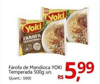 Supermercados Koch Farofa De Mandioca Yoki Temperada oferta
