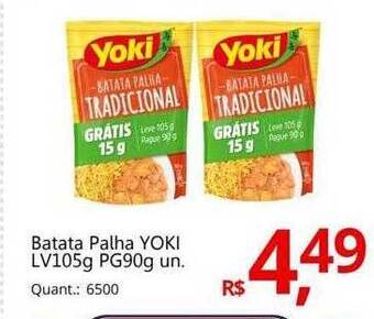 Supermercados Koch Batata Palha Yoki oferta