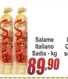 Serrano Supermercado Salame Italiano Sadia oferta