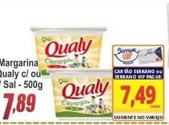 Serrano Supermercado Margarina Qualy C Ou S Sal oferta