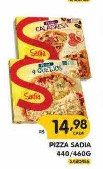 Supermercados Real Pizza Sadia oferta