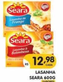 Supermercados Real Lasanha Seara oferta
