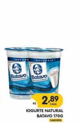 Supermercados Real Iogurte Natural Batavo oferta