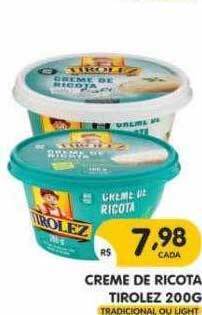 Supermercados Real Creme De Ricota Tirolez oferta