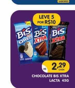 Supermercados Real Chocolate Bis Xtra Lacta oferta
