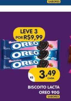 Supermercados Real Biscoito Lacta Oreo oferta