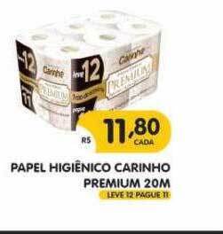 Supermercados Real Papel Higiênico Carinho Premium 20m oferta