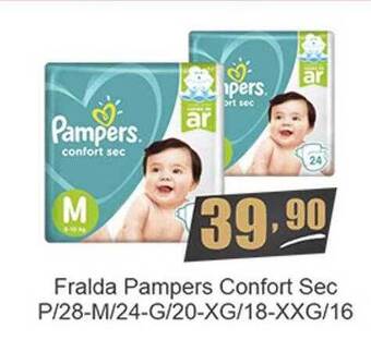 Fralda Pampers Confort Sec