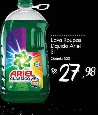 Giassi Supermercados Lava Roupas Líquido Ariel oferta