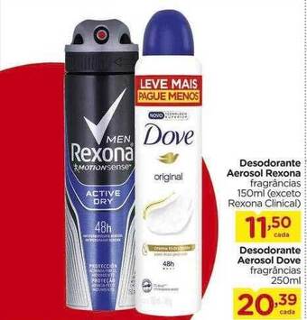 Carrefour Desodorante Aerosol Rexona Desodorante Aerosol Dove oferta