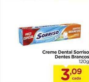 Carrefour Creme Dental Sorriso Dentes Brancos oferta