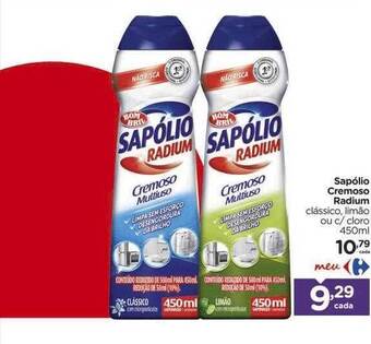 Carrefour Sapólio Cremoso Radium oferta