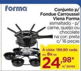 Carrefour Conjunto P Fondue Carroussel Viena Forma oferta