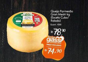 Giassi Supermercados Queijo Parmesão Gran Mestri Exceto Cubo Ralado oferta