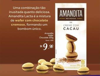 Giassi Supermercados Amandita Wafer Chocolate oferta