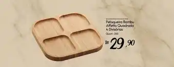 Giassi Supermercados Peitsqueira Bambu Effetto Quadrada 4 Divisórias oferta