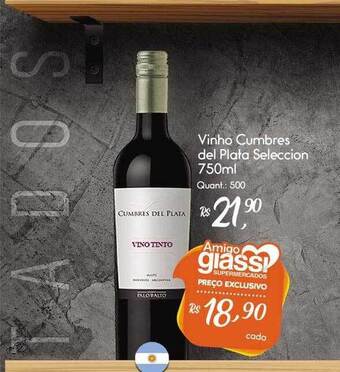 Giassi Supermercados Vinho Cumbres Del Plata Seleccion oferta