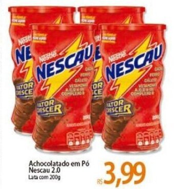 Atacadão Achocolatado em Po Nescau 2.0 200g oferta