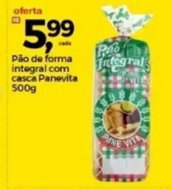 Frangolândia Pao de Forma integral com casca Panevita 500g oferta