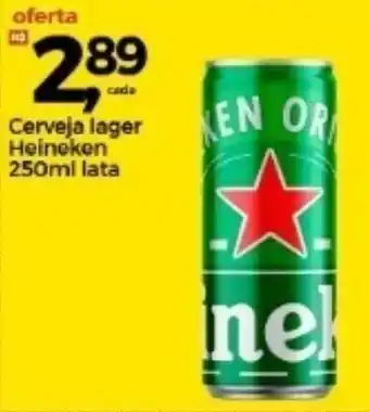 Frangolândia Cerveja Lager Heineken 250ml lata oferta