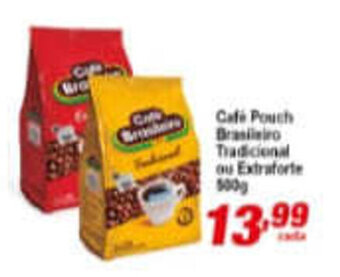 Ricoy Supermercados Cafe Pouch Brasileiro tradicional ou Extra Forte 500g oferta