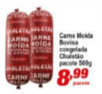 Ricoy Supermercados Carne Moida Bovina Congelada Chuletao pacote 500g oferta