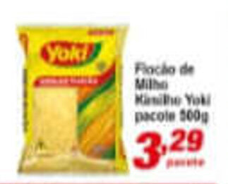 Ricoy Supermercados Flocao de Milho Kimilho Yoki pacote 500g oferta