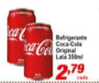 Ricoy Supermercados Refrigerante Coca Cola Original lata 350ml oferta