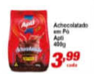 Ricoy Supermercados Achocolatado em po Apti 400g oferta