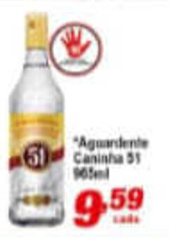 Aguardente Caninha 51 965ml