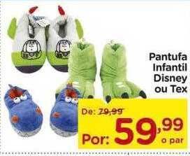 Carrefour Pantufa Infantil Disney Ou Tex oferta